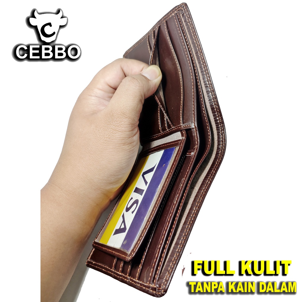 Dompet Kulit Pria Lipat Pendek 100% FULL KULIT Asli