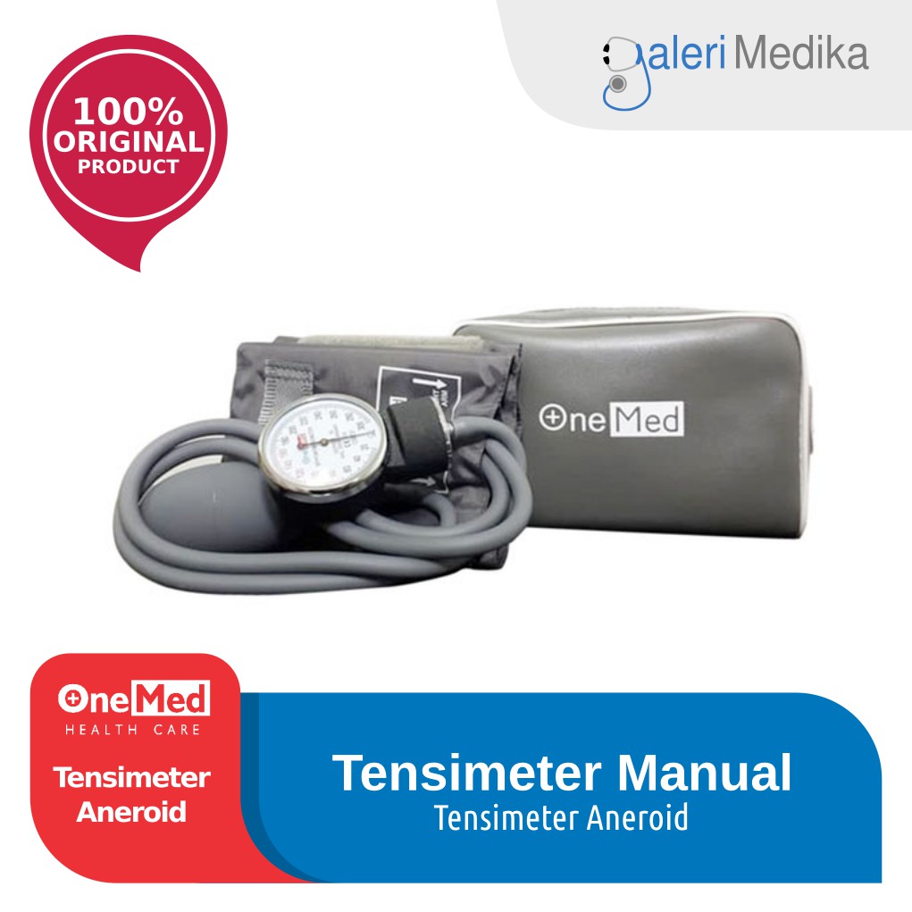 OneMed Tensimeter Aneroid / Tensimeter Kompas / Tensimeter Pompa