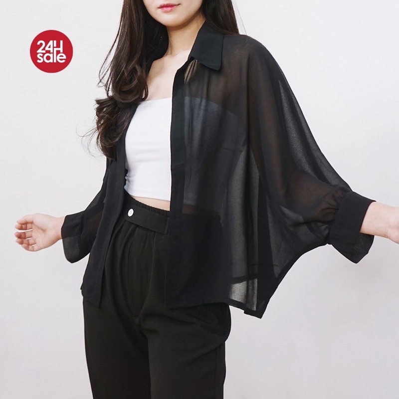 Toply shop  BISA COD Outer Basic FeLicia Oversize