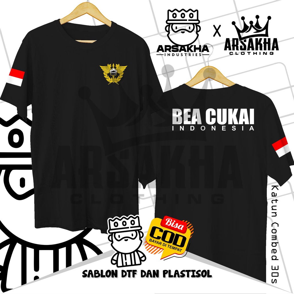 Bea Cukai Perusahaan V2 Samping Baju Distro by Arsakha Industries