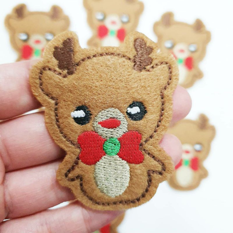 Patch Christmas/Patch Bordir Christmas/Patch Rusa