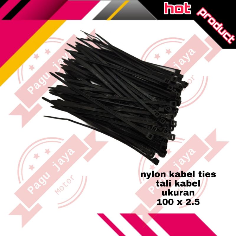 Kabel ties ukuran 2.5 x 100 isi 100biji