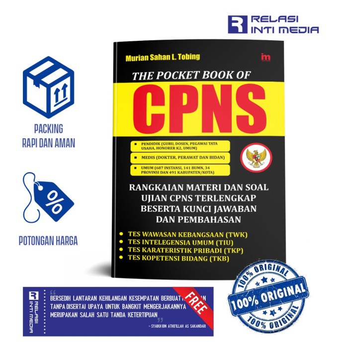 

TURUN HARGA Buku THE POCKET BOOK OF CPNS (Buku Saku CPNS) - Murian Sahan L.Tobing KPL107