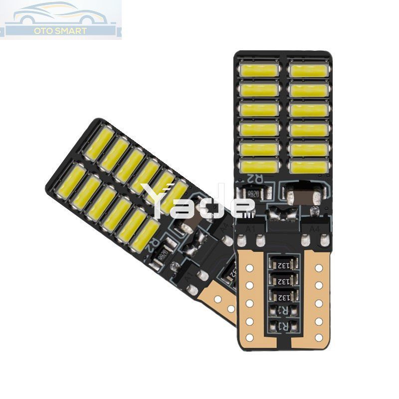 LAMPU LED CANBUS T 10 4014 -24 LED SMD UNTUK REM-MUNDUR-PLAT NOMOR MOBIL