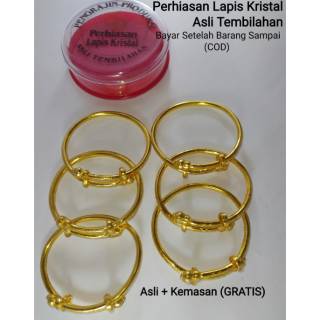  Gelang  tangan emas  asli kadar 700 70 22k bangle bulat 