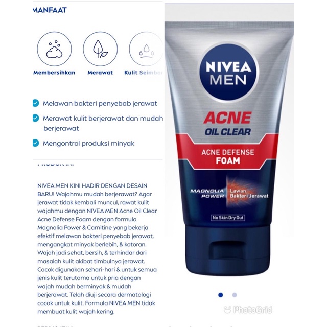 Nivea men acne defense