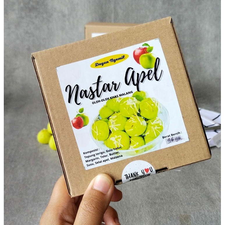 Batu Chocolate Nastar Apel/Nanas/Cokelat Oleh Oleh Khas Malang ~ ISI 9