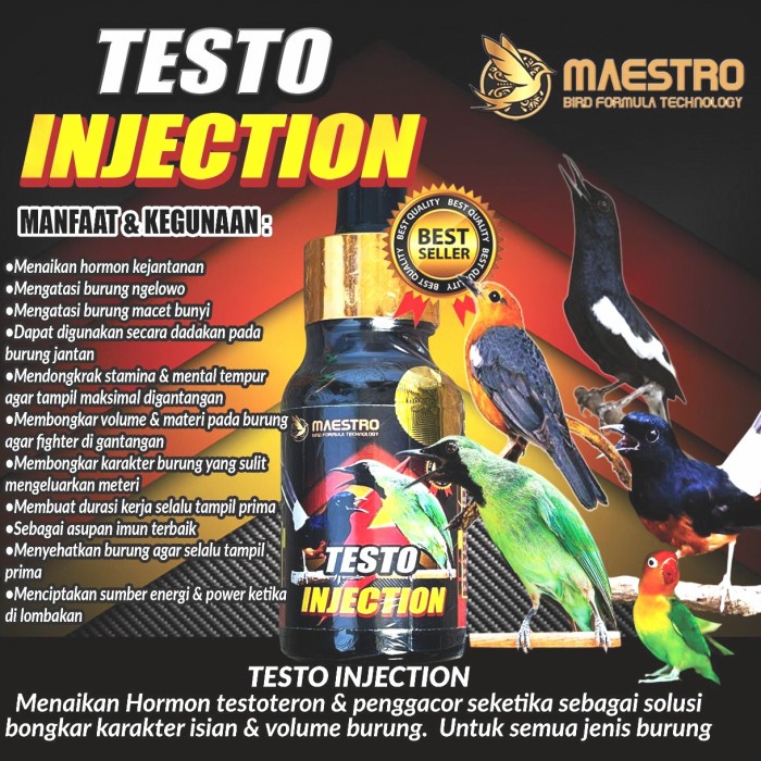 ⭐BISA COD⭐ TESTOTERON INJECTION menaikkan Birahi | HORMON Testoteron burung