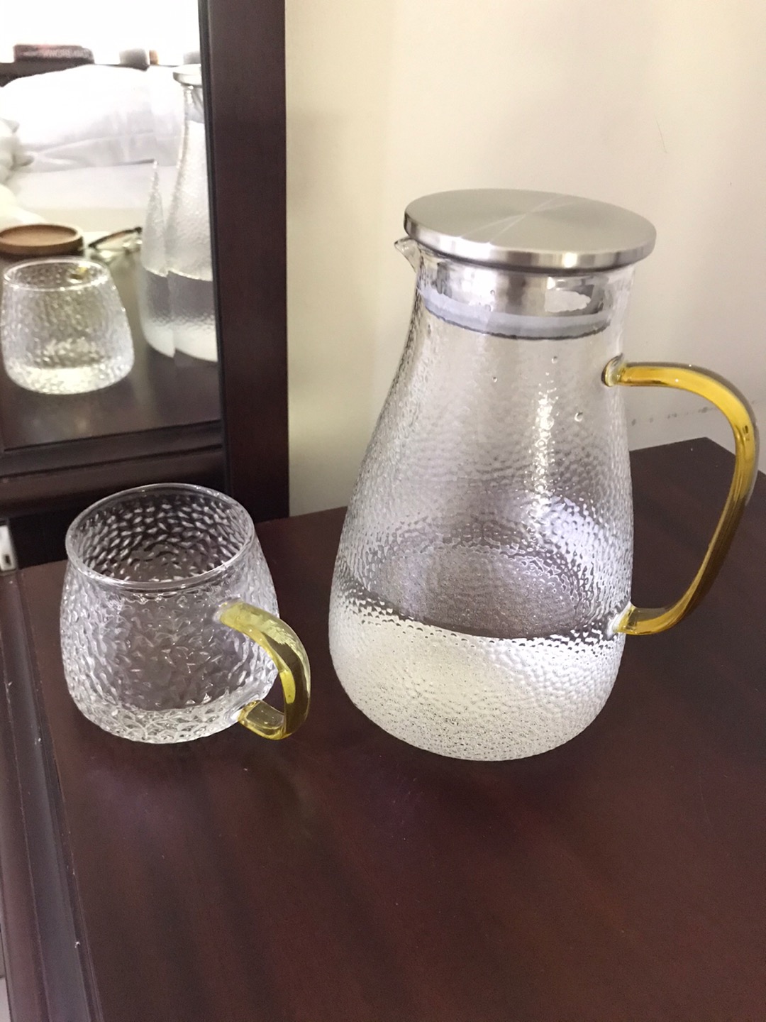 Teko Kaca Anti Panas Viral/teko Kaca Mewah/teko Kaca Besar