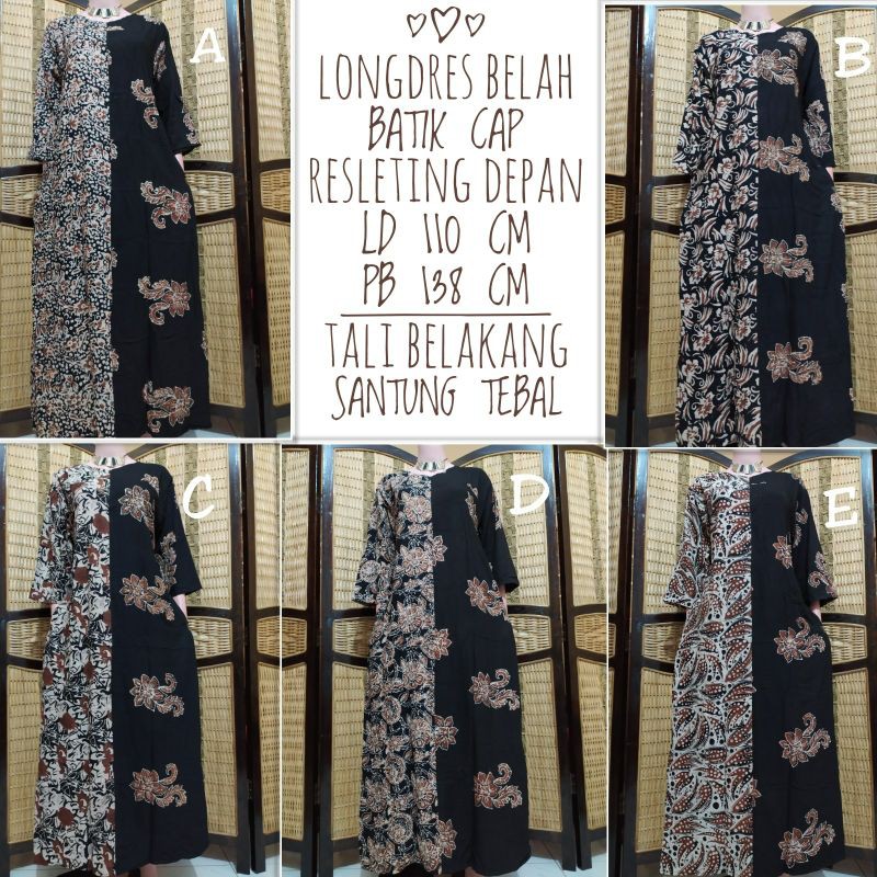 DASTER BATIK CAP | BATIK CAP | DASTER BUSUI | LONGDRES ...