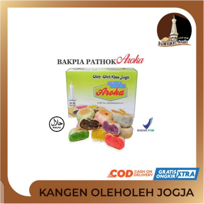 

BAKPIA PATHOK AROKA isi 20 pcs / Bakpia kering / Bakpia basah / Oleh oleh jogja
