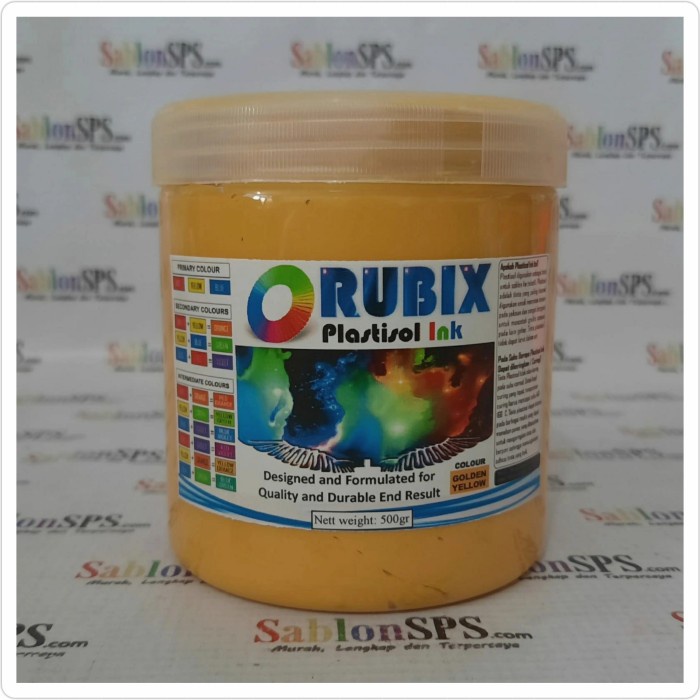 

Produk Terbaru Tinta Sablon Distro Plastisol Golden Yellow 500Gr