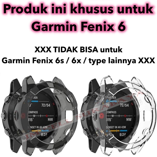 Silikon Armor TPU Soft Case Khusus Untuk Garmin Fenix 6 (bukan 6s / 6x)