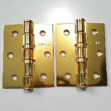 Engsel Pintu 3inch Kuning / Engsel Tebal Jendela (H8129)
