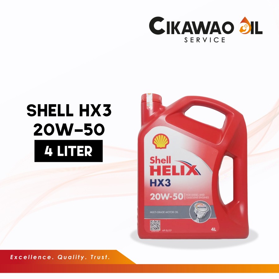Shell Helix HX3 20W-50 4L (For Diesel & Gasoline Engine)