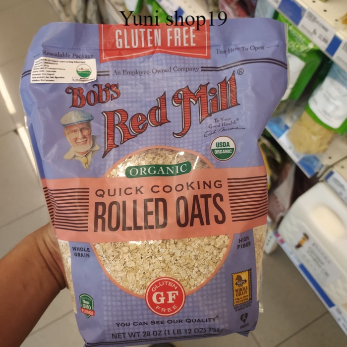 

boobs redmil organic quick cook rolled oat - oatmeal gluten free 793gr