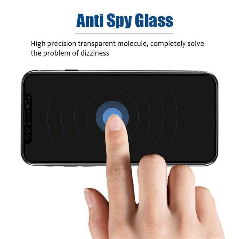 Pelindung Layar Tempered Glass Anti spy Untuk XiaoMi 6X 8 9 CC9 CC9e 11 Mix2 SE Lite M3 X3