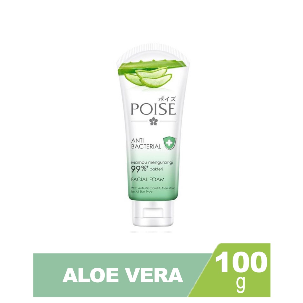 POISE Facial Foam | Luminous White | Clear Shine | Anti Acne Bacterial 50g 100g