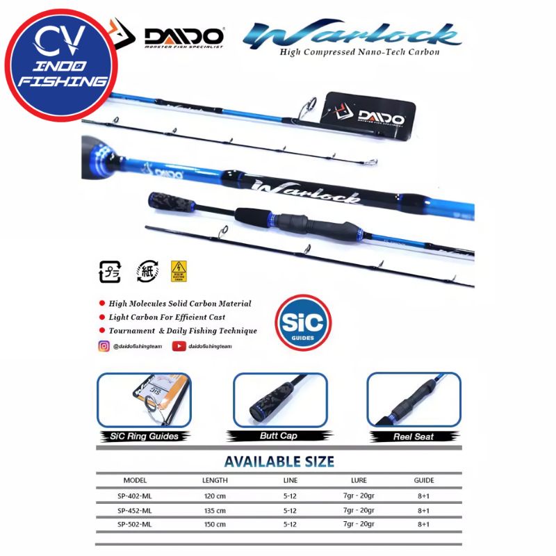 Joran Pancing Daido Warlock Japan Technologi Original