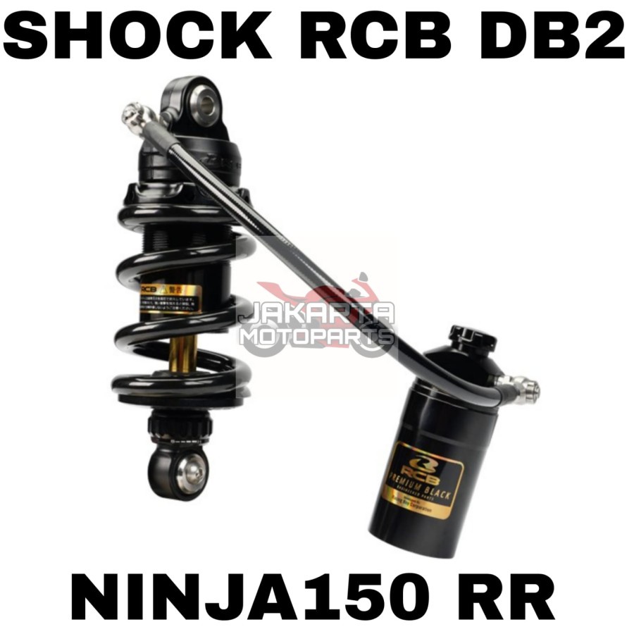 SHOCK RCB NINJA RR TABUNG PISAH DB2 PREMIUM BLACK HITAM