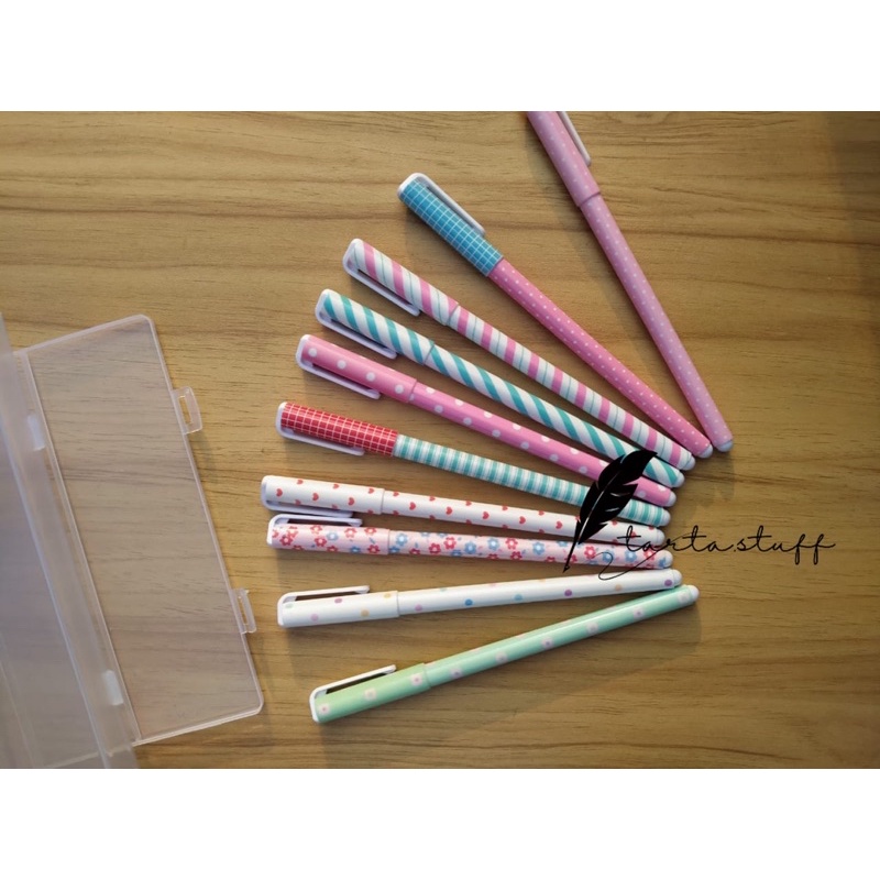 

PULPEN MARBLE STANDARD GEL 1 SET ISI 10 WARNA MOTIF BAGUS WARNA INDAH