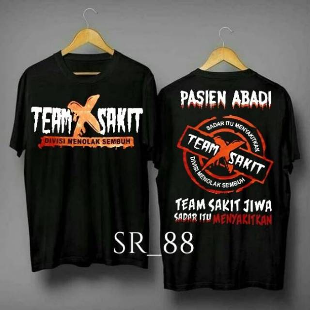 PROMO T SHIRT DIVINISI MENOLAK SEMBUH / KAOS SABLON / KAOS team sakit / KAOS DISTRO FULL COTTON
