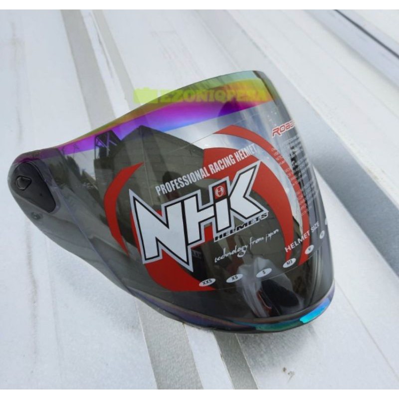 Jual Kaca Visor Helm Nhk R Rainbow Pelangi Silver Chrom Clear Original Pnp Nhk Gp S Pro