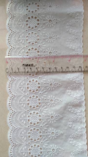 Kinder Dstore Renda Katun Lebar 12 Cm