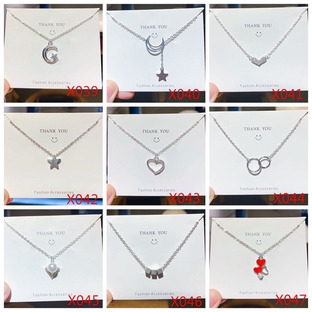 Necklace Female Student Korean Simple Versatile Clavicle Chain Collar Couple Girlfriends Neck Pendant Pendant Fashion Neck Jewelry