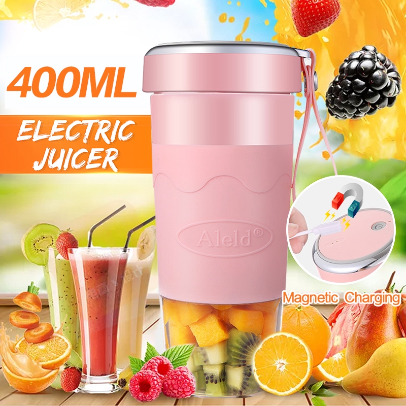 Aleld Magnetic Charging Mini Juicer Portable Electric Juice Cup Mini Murah Blender Juicer Murah