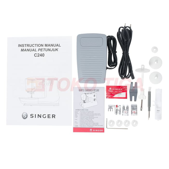 Mesin Jahit SINGER C240 Featherweight (Portable Digital)