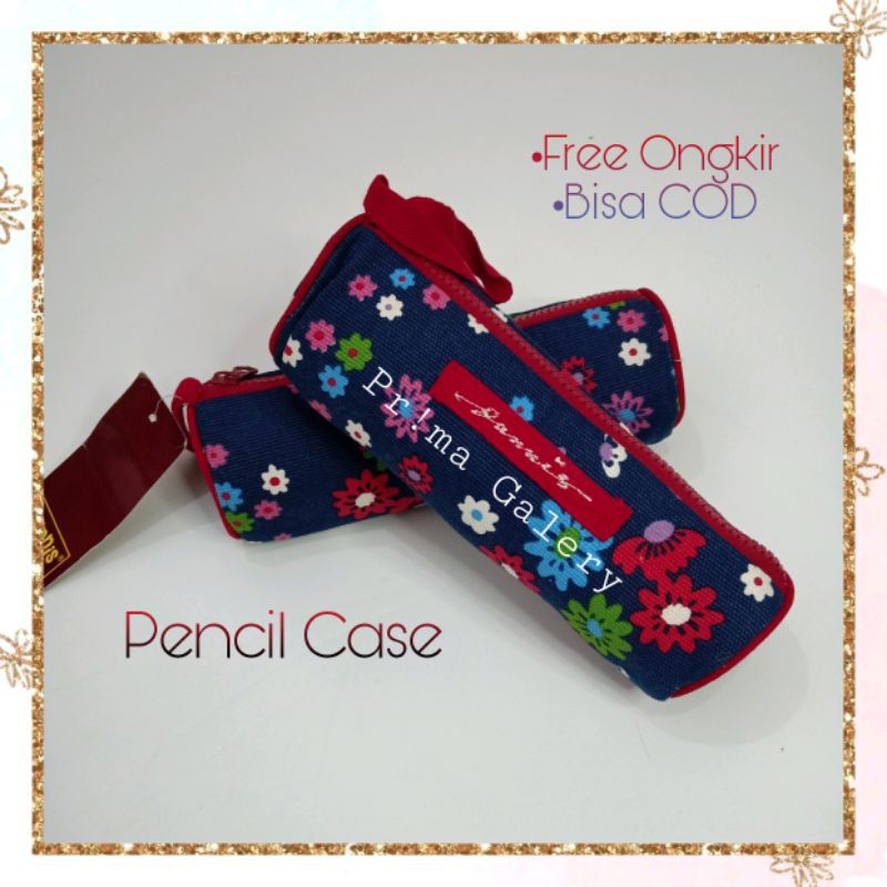 Tempat Pensil Pencil Case Make Up Case Pouch Makeup Dompet Lipstik Bunga Shabby by Dannis