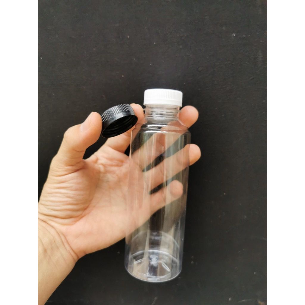 Sedia Segel Plastik - OJOL ONLY - Botol ALMOND BULAT Tebal 250ml 250 ml