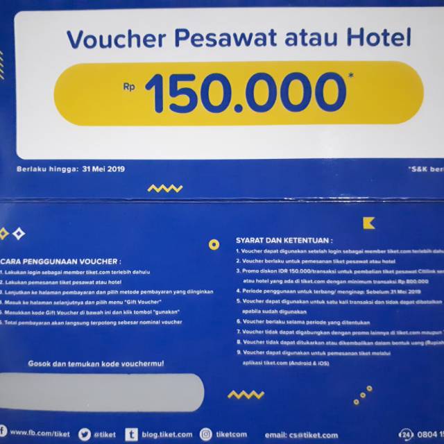 Cara menggunakan diskon tiket com