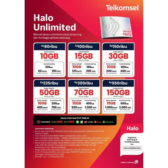 Kartu Halo Unlimited