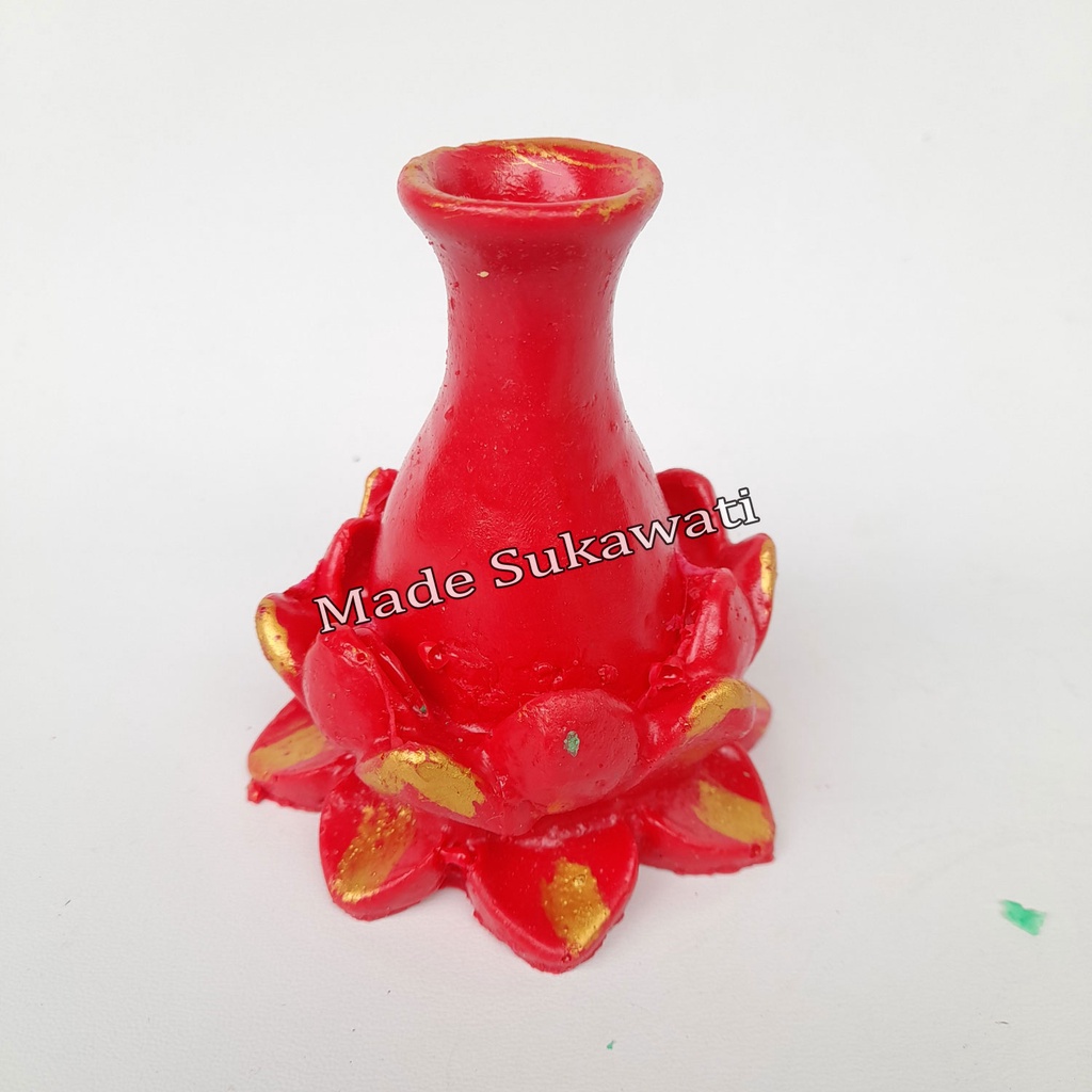 Tempat Wadah Dudukan Dupa motif bunga