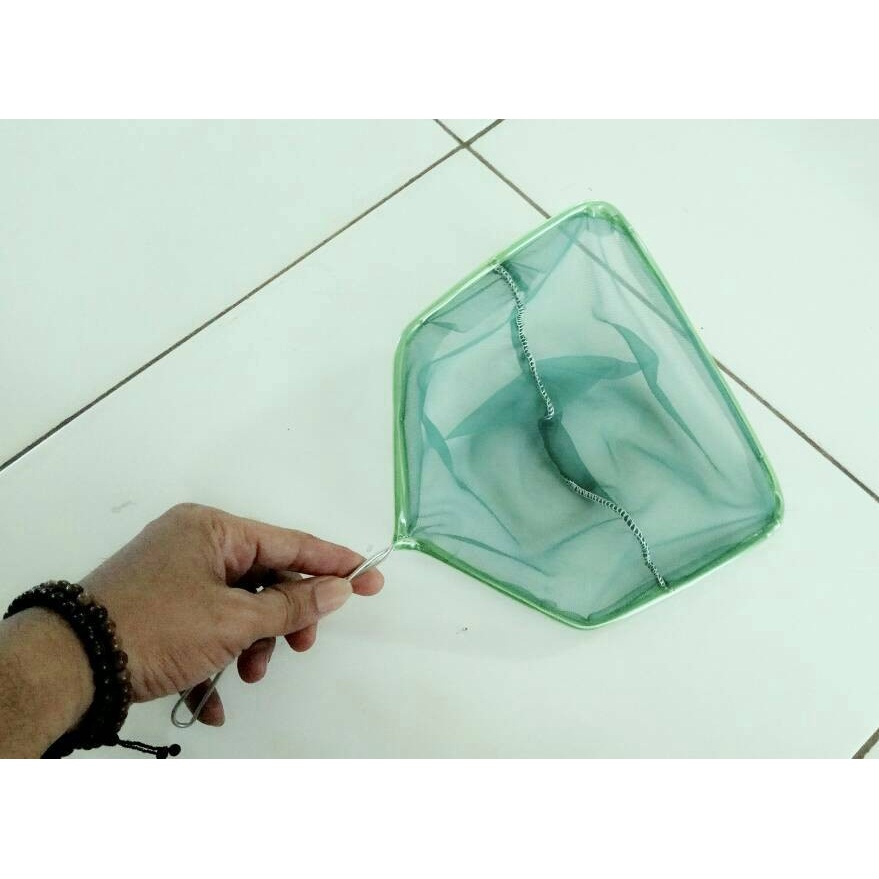 Serokan Ikan 20 cm - Saringan Jaring Seser Aquarium Kolam Lubukan 20cm