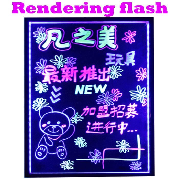 

Jual LED Writing Board Papan tulis LED Papan Iklan 1 Set 40x60cm Diskon