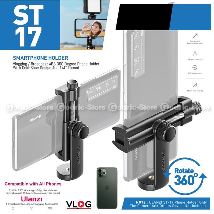 ULANZI ST-17 Holder U 360 Tripod Mount Smartphone Cold Shoe