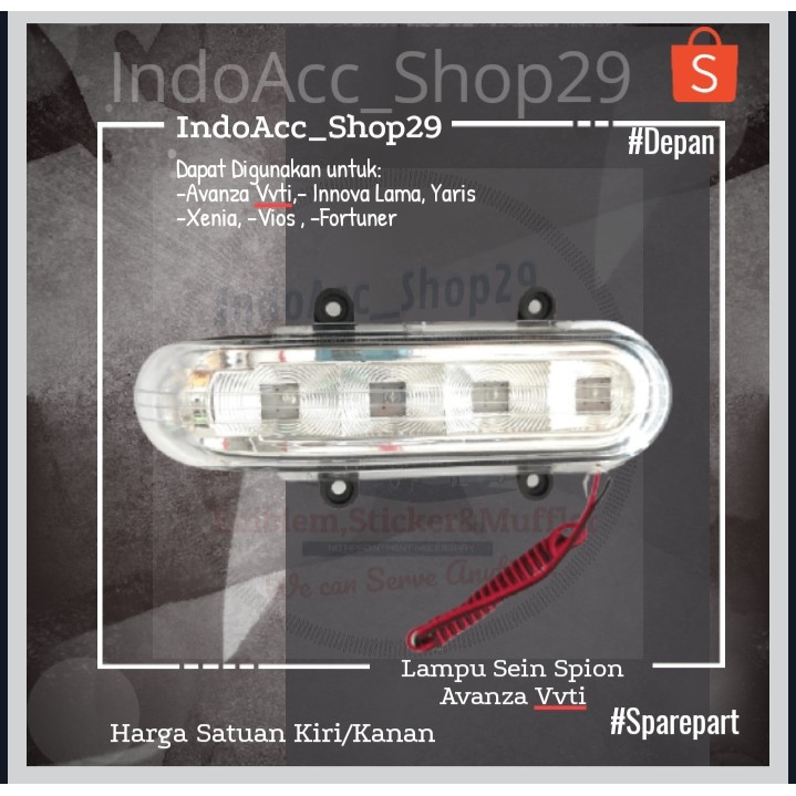 Lampu Sein Spion Avanza VVTi/ Lampu Sein Spion Xenia Lama/ Lampu Sein Spion Innova lama