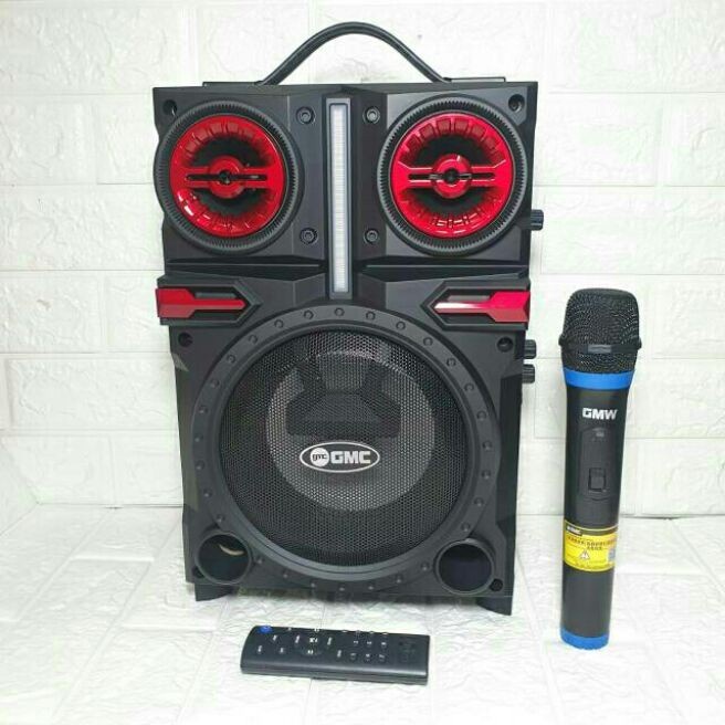 Speaker GMC 897Q Bluetooth Portable 6.5 inch Pairing free Mic Wireless