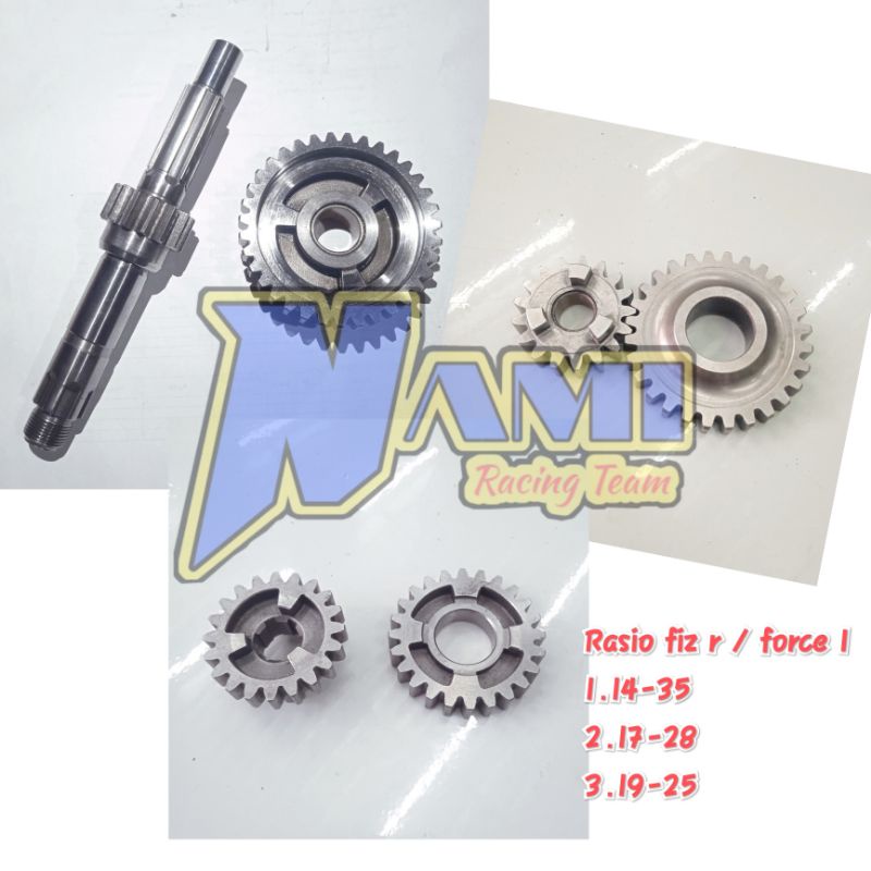 Rasio racing fiz R/ force1 1.14-35, 2.17-28, 3.19-25