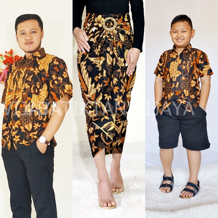 Rok Lilit Batik Couple Bahan Katun Sogan Jogja Ada Anak Cowok Ayah dan Anak Kemeja Pendek Bisa Untuk