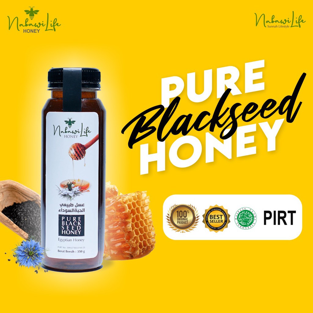 

Madu Pure Blackseed Honey Herbal Suplemen Daya Tahan Tubuh Kemasan 350 gram