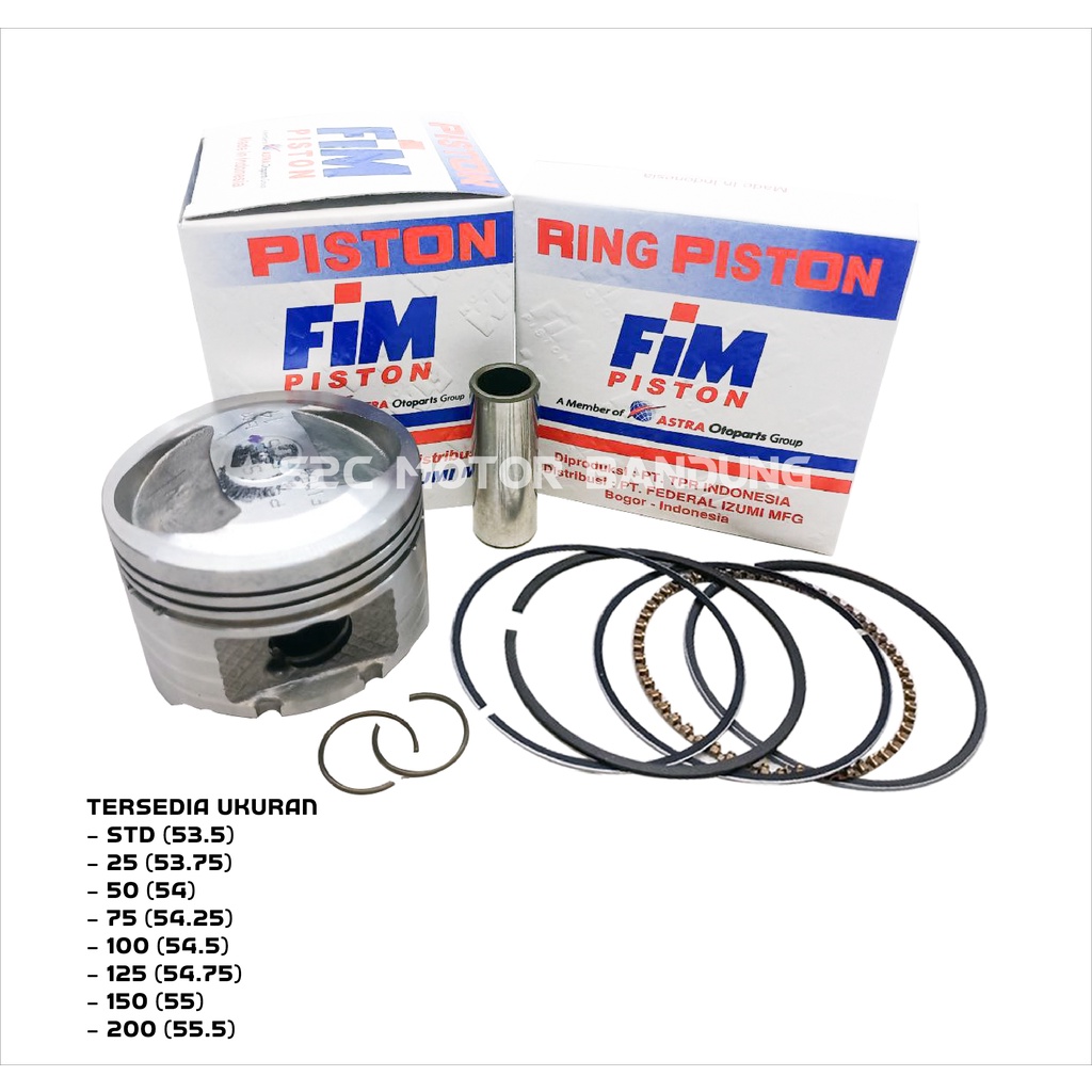 PISTON KIT SMASH SHOGUN 110/125 FIM54 FIM 54 PIN 14-2