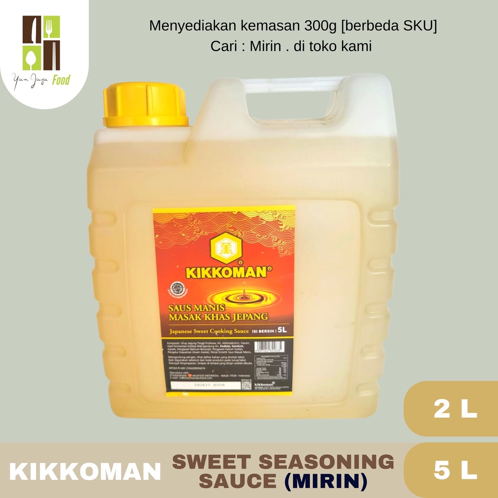 Kikkoman Sweet Seasoning Sauce Halal Cuka Sushi Mirin [2L/5L]