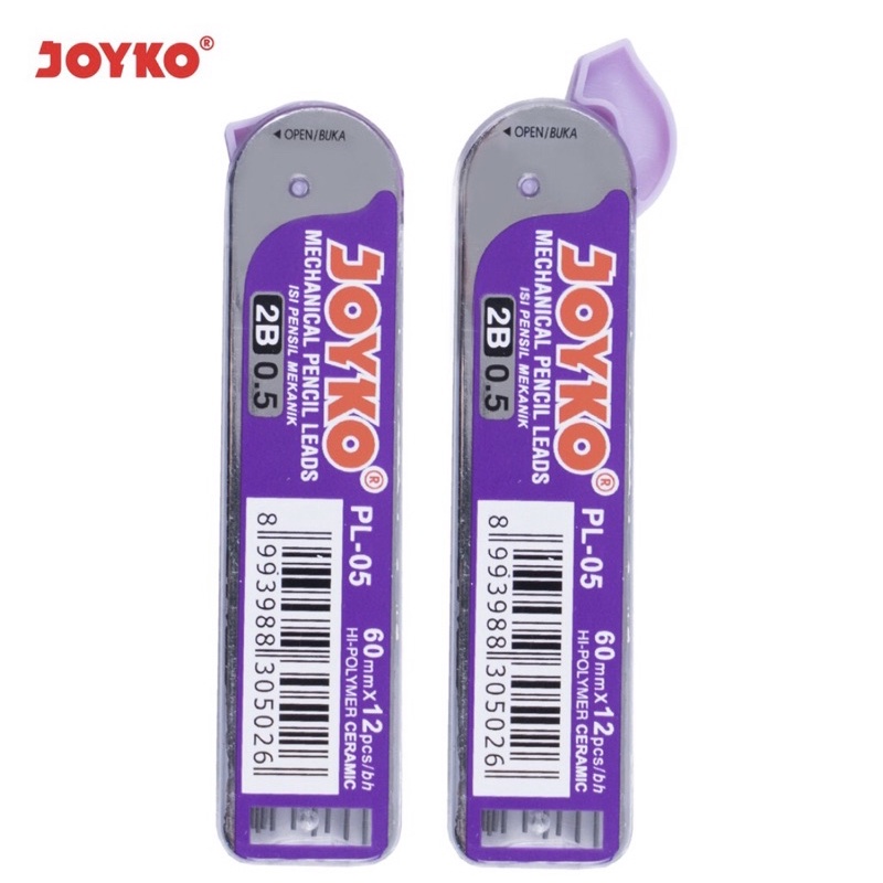 

ISI MECHANICAL PENSIL LEAD MEREK JOYKO / ISI PENSIL MEKANIK MEREK JOYKO UKURAN 0,5mm PL-05 / PL-19 0,5mm