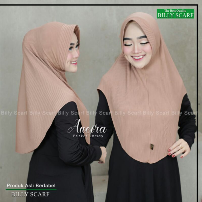 Jilbab Bergo Plisket Jersey Simpel Aneira Ori Billy-1