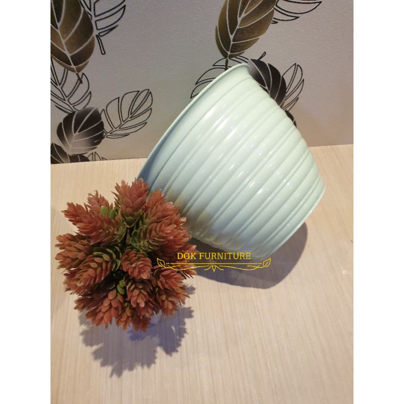 Pot Bunga Tawon Pot Bunga Madu Murah Warna Pastel Diameter 21 cm