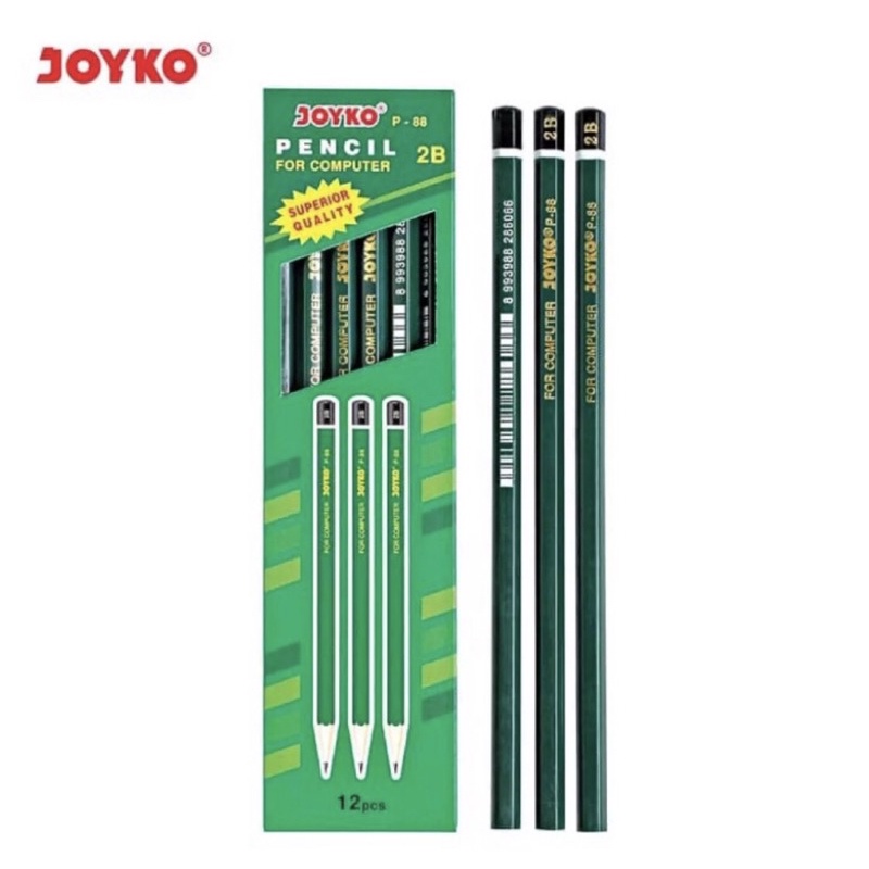 

PENSIL JOYKO 2B P-88 / P-88ER / P-90 / P-91 ( Isi 12 biji )